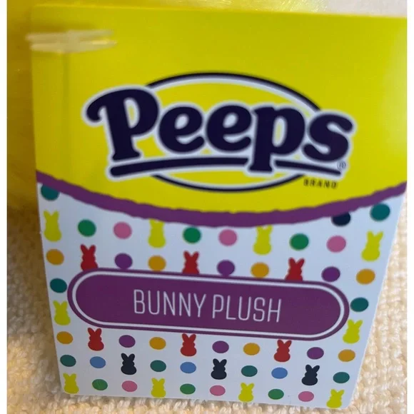 Peeps. Shaggy Yellow 15” Plush Bunny NWT - Picture 5 of 14